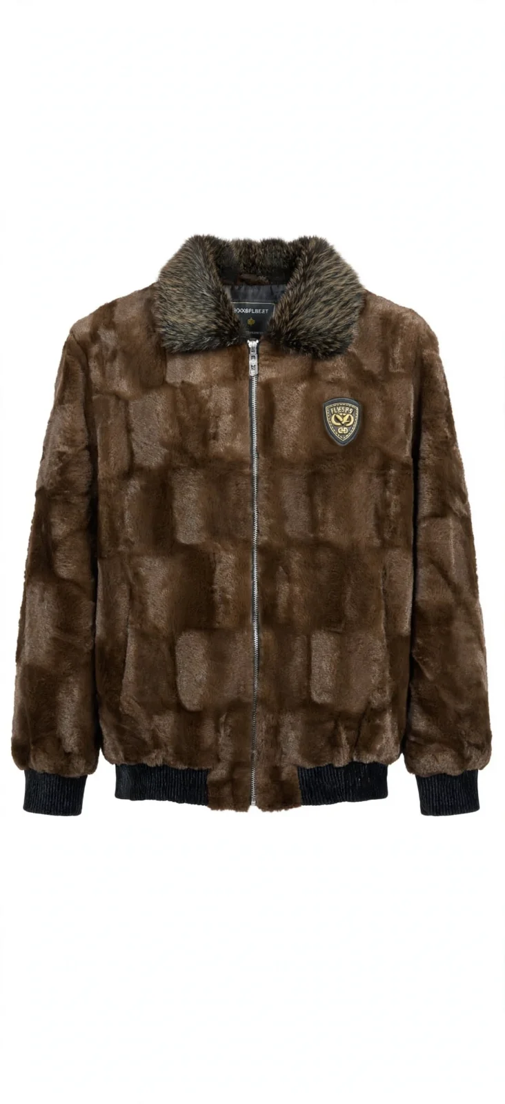 Men's Mink Fur Bomber Jacket