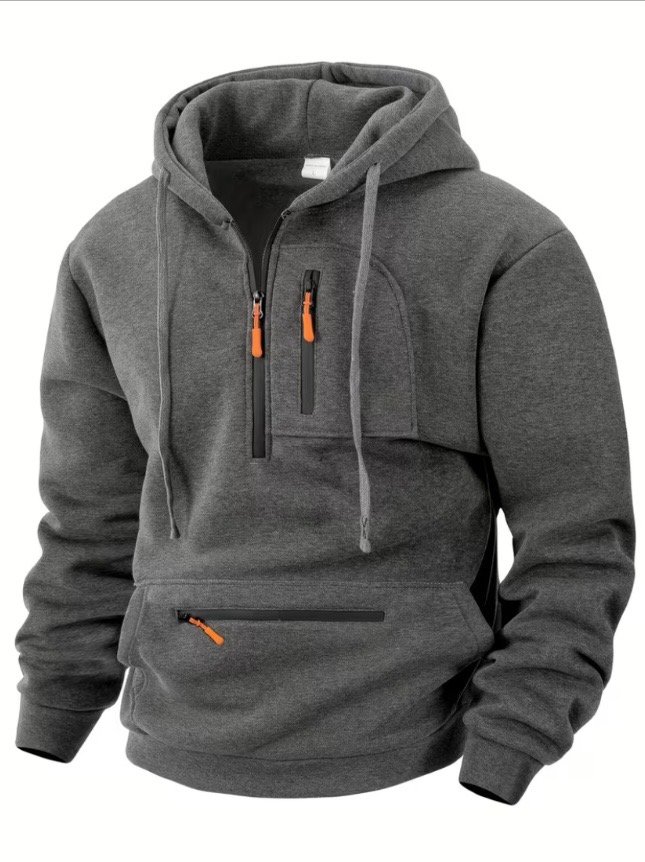 Premium Men's Half-Zip Tactical Hoodie