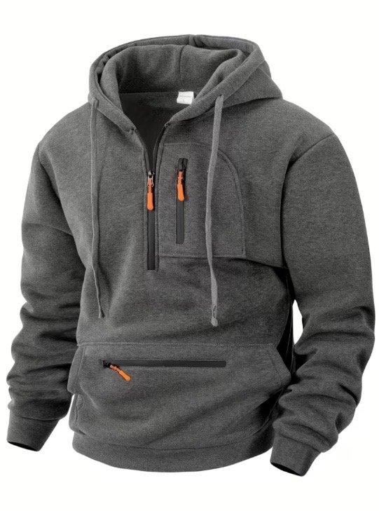Premium Men's Half-Zip Tactical Hoodie